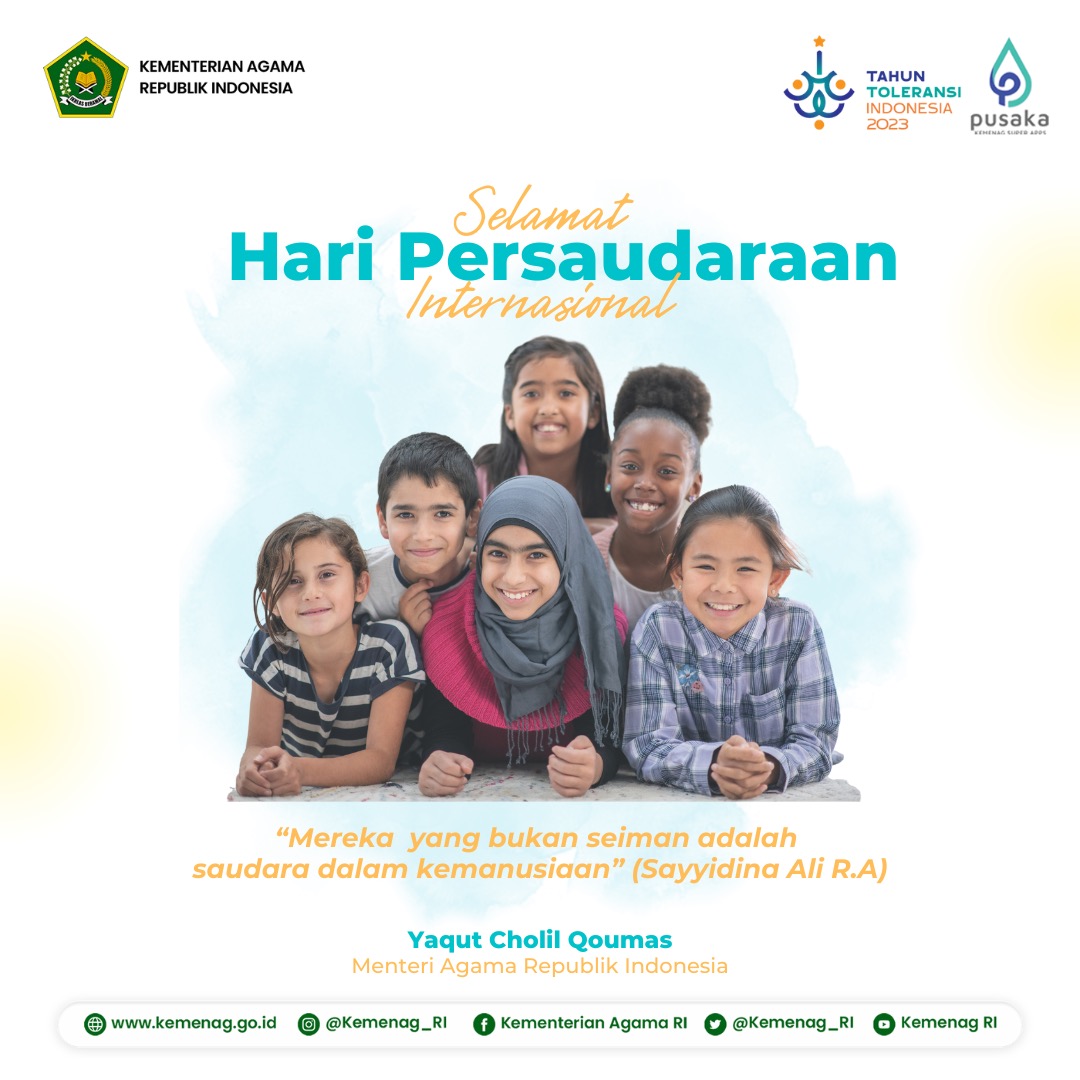 Foto - Selamat Hari Internasional Persaudaraan Manusia